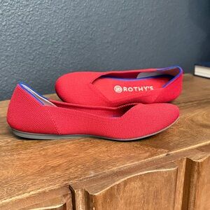 Rothy's The Flat - Red size 8